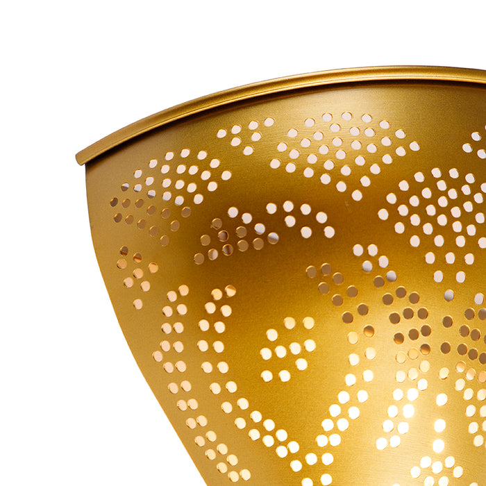 QAZQA Oosterse wandlamp goud met lichteffect - Zayn