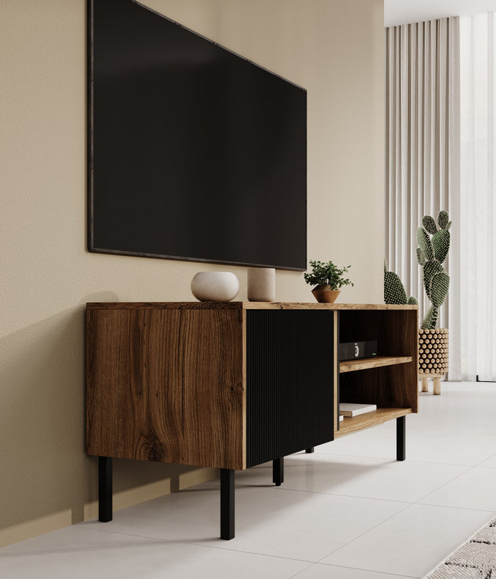 Meubella - TV-Meubel Margareth - Eiken - 120 cm