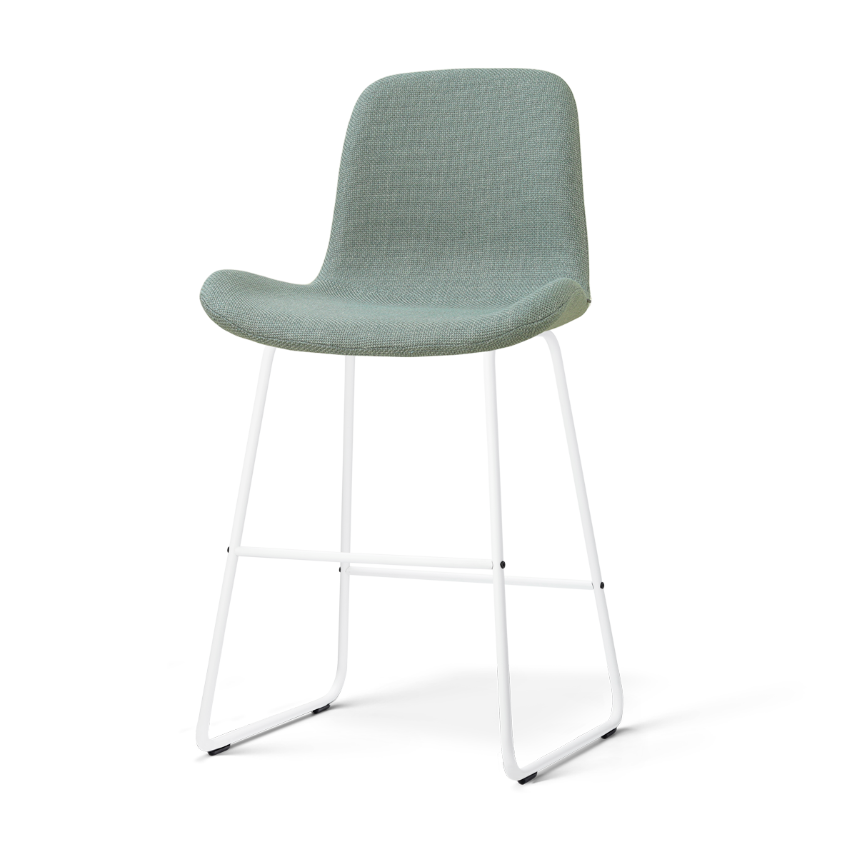 Nolon Nino-Fé Barkruk Saliegroen - Wit Onderstel - 65 Cm