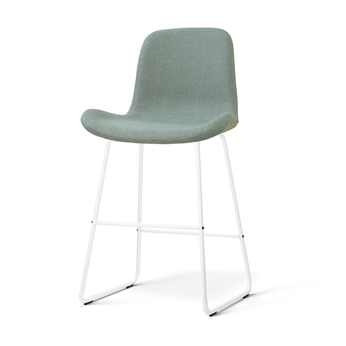 Nolon Nino-Fé Barkruk Saliegroen - Wit Onderstel - 65 Cm