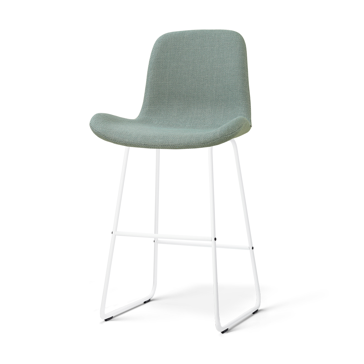 Nolon Nino-Fé Barkruk Saliegroen - Wit Onderstel - 75 Cm