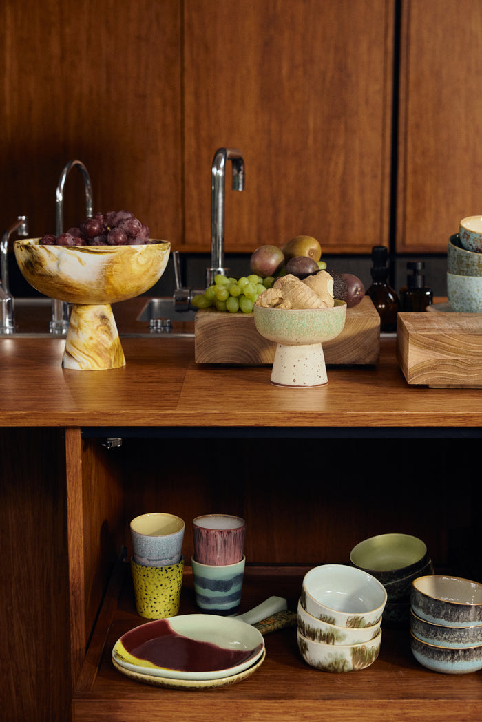 HKliving 70's Ceramics Koffiemok 0,23 L - Set van 4 - Artistic