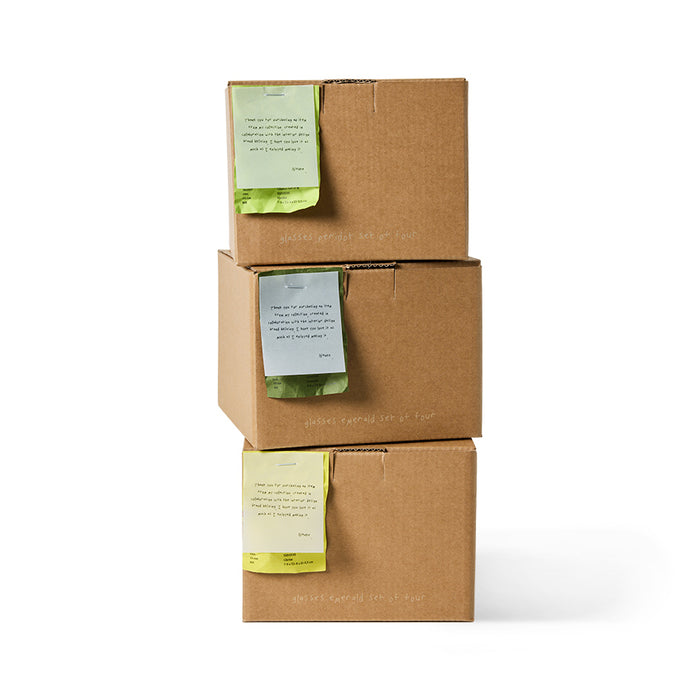 HKliving Nienke Sikkema Wijnglazen - Set van 4 - Emerald