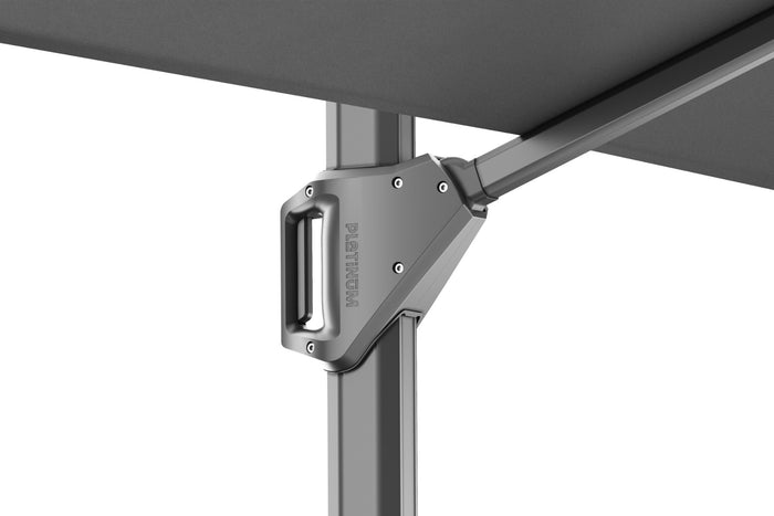 Platinum Beaufort Premium 3,2x3, m - Manhattan grey+Marbella voet+hoes