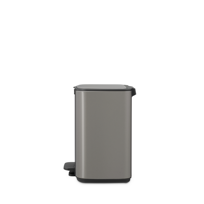 Brabantia Bo Pedaalemmer 7L, kunststof binnenemmer - Platinum