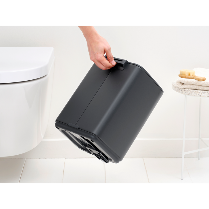 Bo Pedaalemmer 7L, kunststof binnenemmer - Mineral Infinite Grey