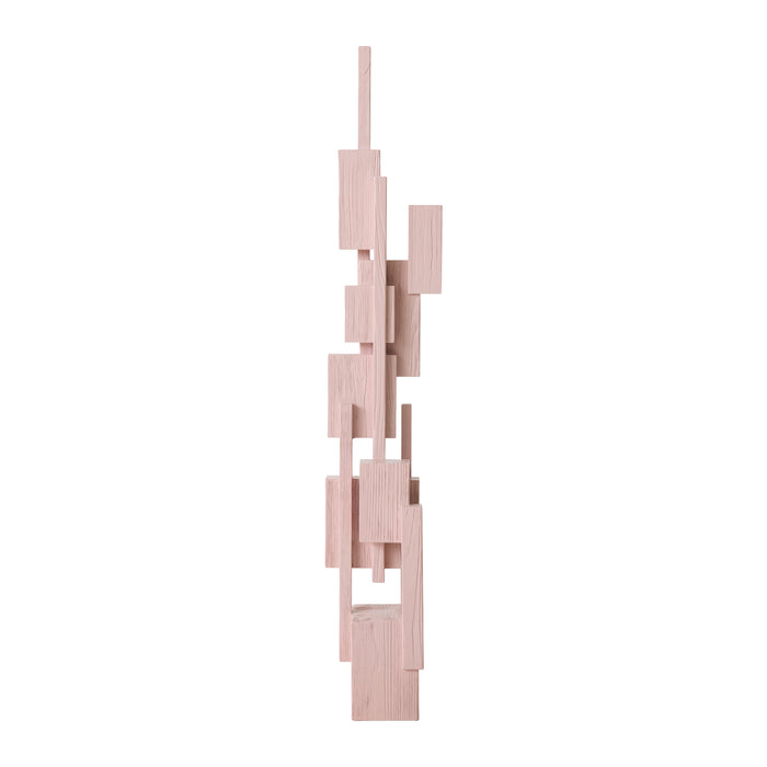 HKliving Skyscraper Sculpture Ornament - Soft Pink
