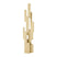HKliving Skyscraper Sculpture Ornament - Cream