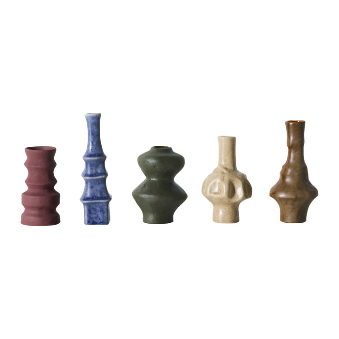 HKliving 70's Ceramics Vaas - Set van 5 - Palette