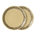 HKliving 70's Ceramics Dinerbord Ø 27,5 cm - Set van 2 -  Vanilla