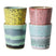 HKliving 70's Ceramics Koffiemok 0,23 L - Set van 4 - Artistic