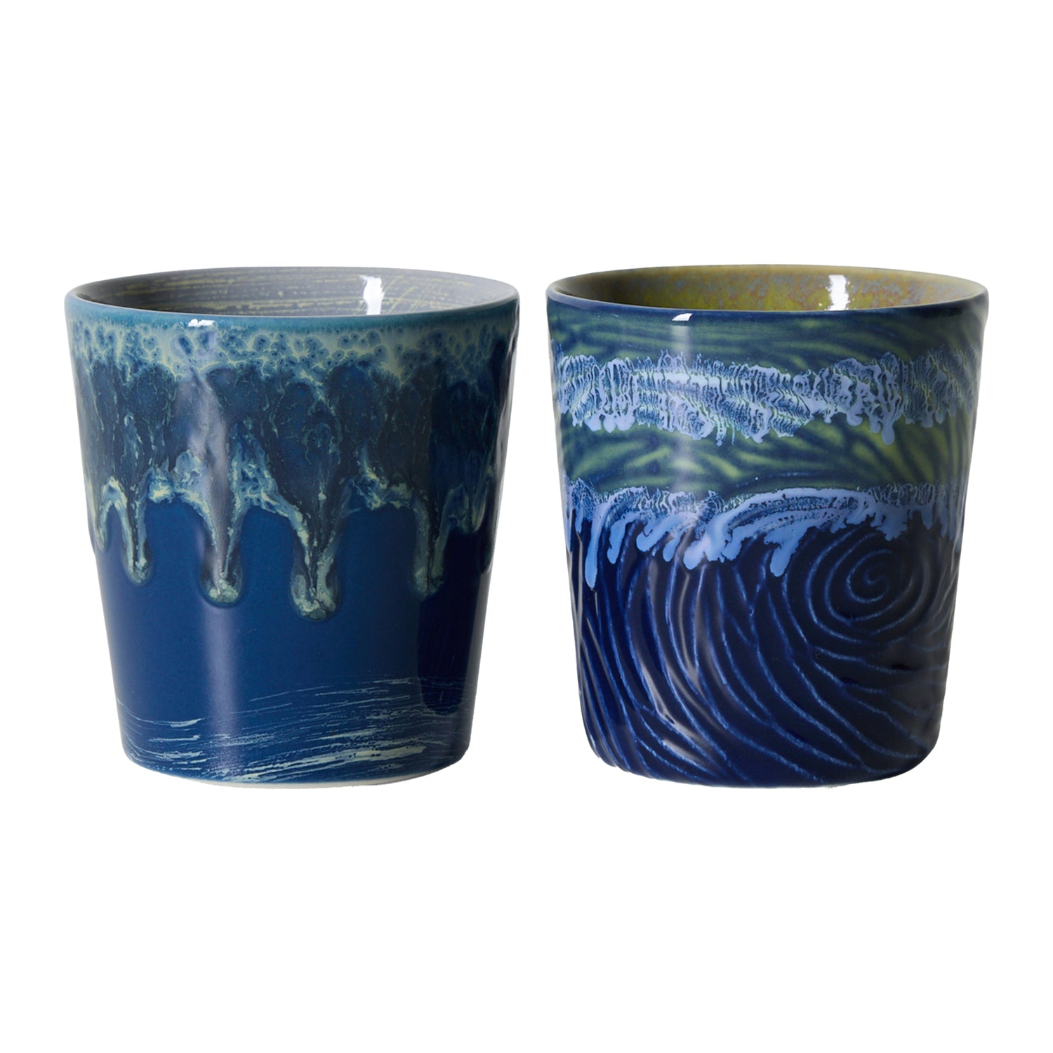 HKliving 70's Ceramics Van Gogh Koffiemok - Set van 2 - Starry Night