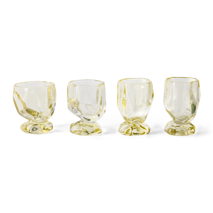 HKliving Nienke Sikkema Wijnglazen - Set van 4 - Citrine