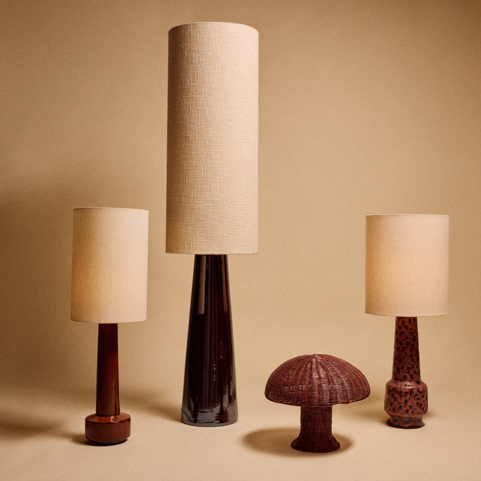 HKliving Cone Lampenvoet XL - Glossy Brown