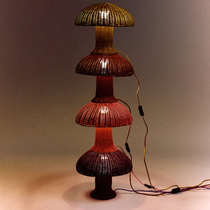 HKliving Rattan Tafellamp - Natural