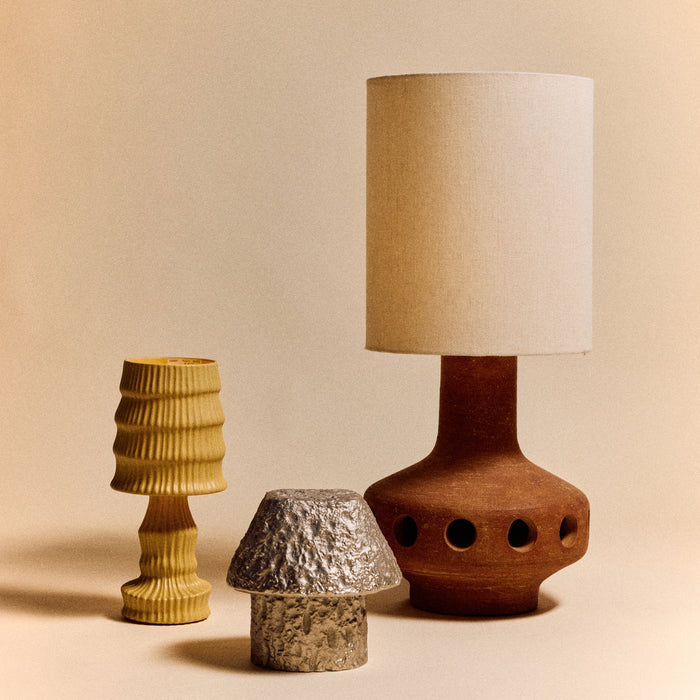 HKliving Ceramic Tafellamp - Ochre