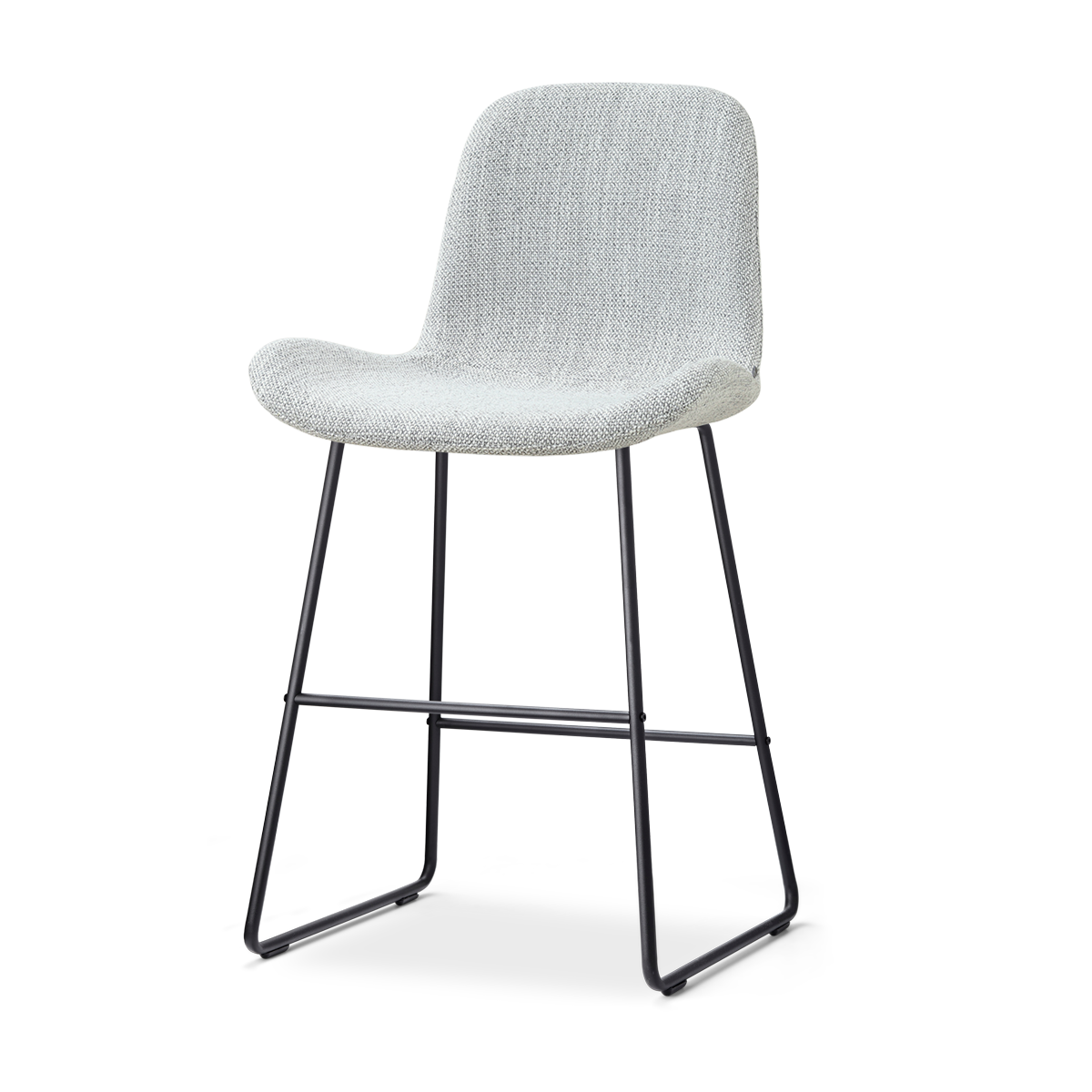 Nolon Nino-Fé Barkruk Grijs Melange - Zwart Onderstel - 65 Cm