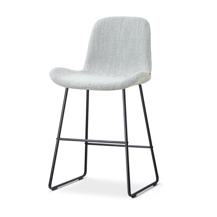 Nolon Nino-Fé Barkruk Grijs Melange - Zwart Onderstel - 65 Cm