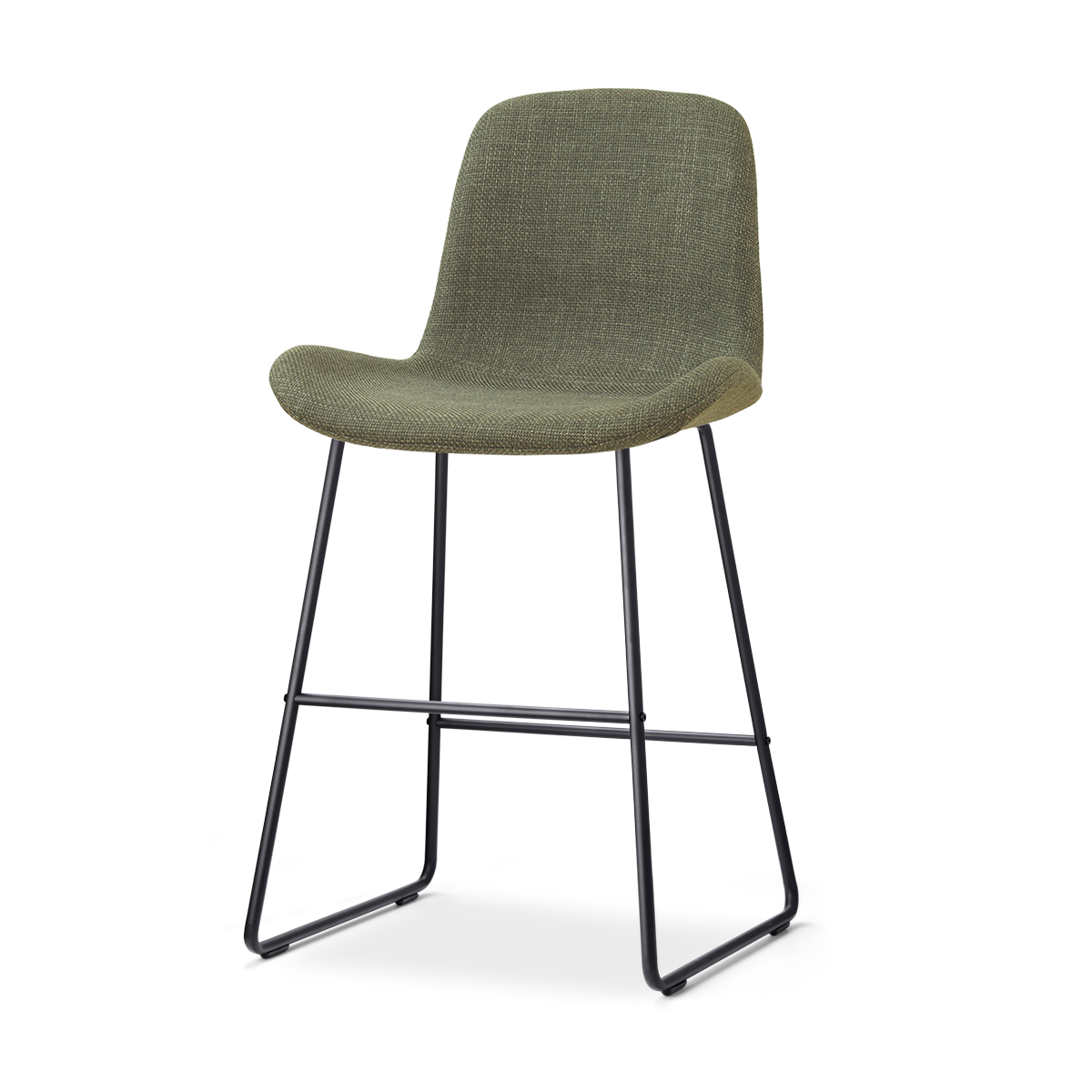 Nolon Nino-Fé Barkruk Forestgroen - Zwart Onderstel - 65 Cm