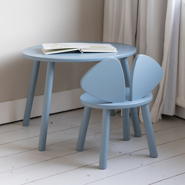 Nofred Mouse kinderstoel + kindertafel set beige