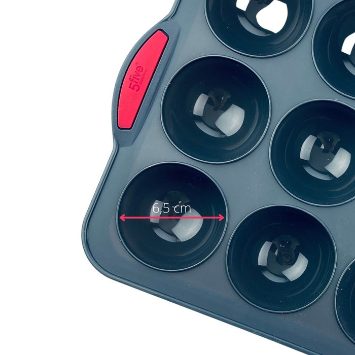 Orange85 Siliconen Bolgebak Halve Bollen Bakvorm 31x23,5x3,5cm