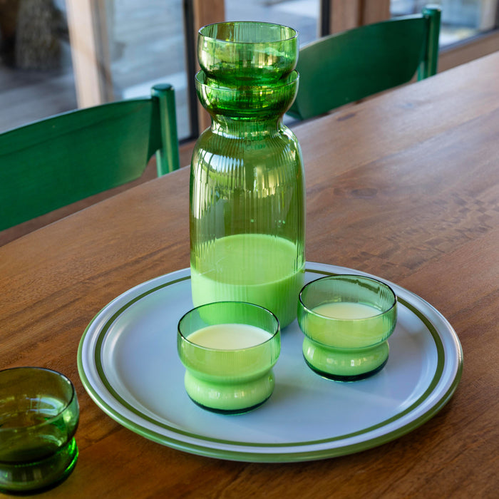 &k amsterdam Circus Glazen - Set van 4 - Groen