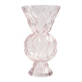 &k amsterdam Rhombic Glass Vaas - Roze