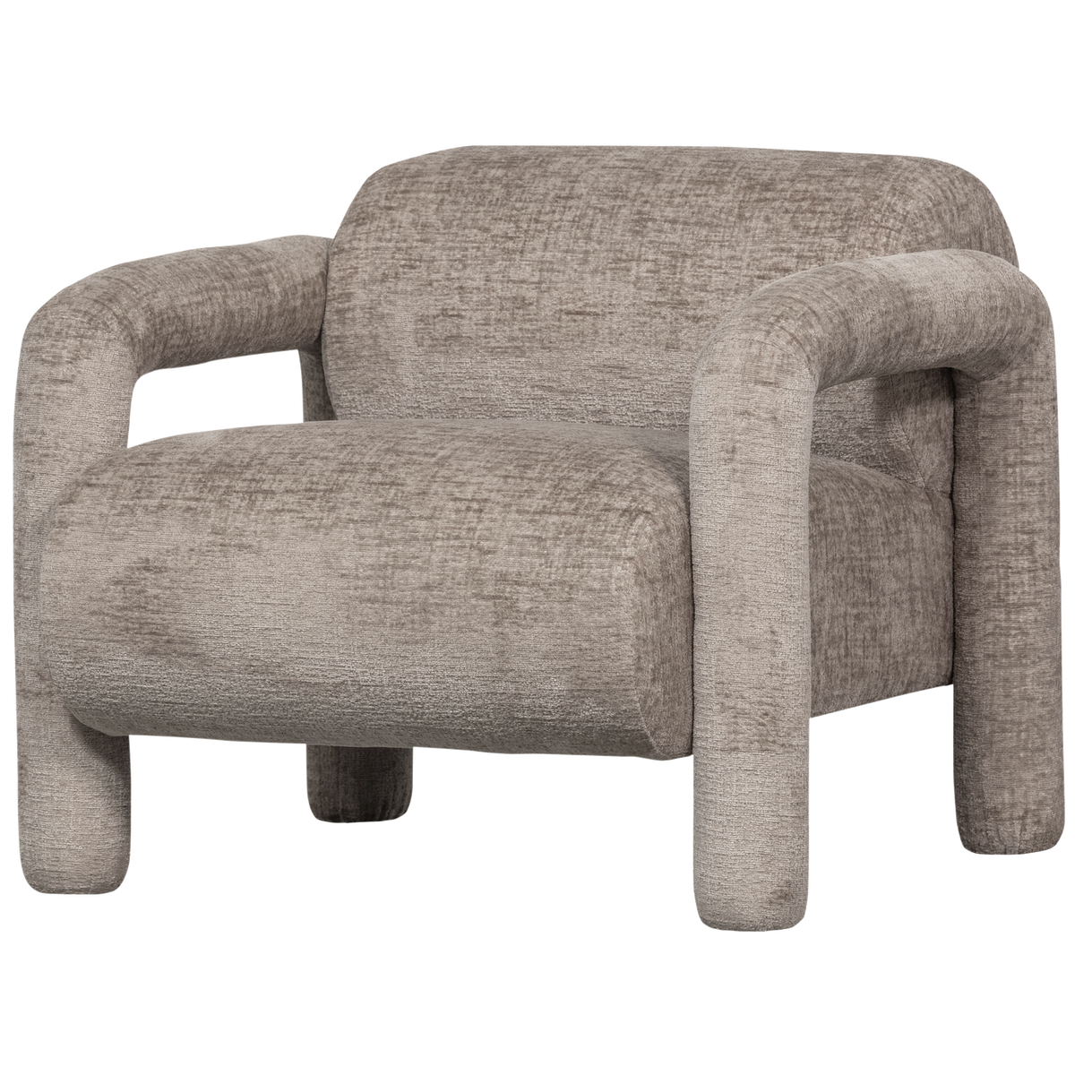 WOOOD Lenny Fauteuil - Polyester  - Zand - 65x76x82