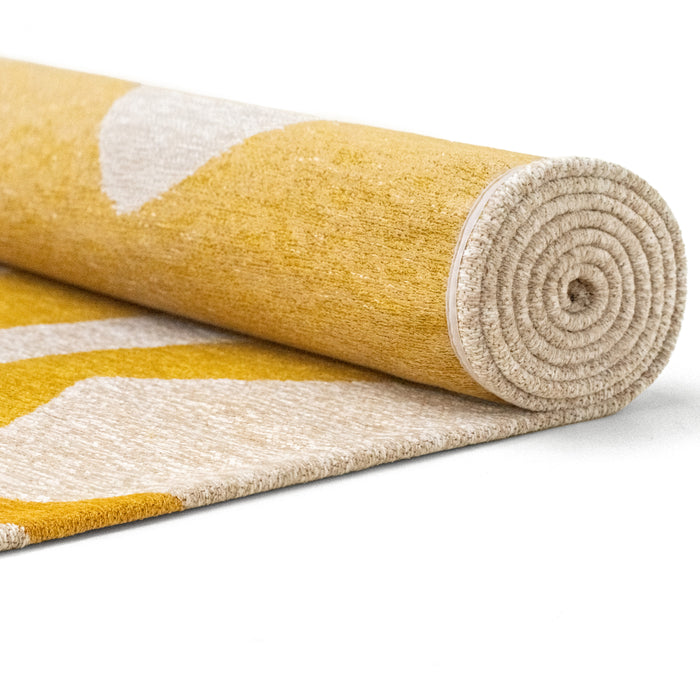 Louis de Poortere Ribbon Vloerkleed 140 x 200 cm - Pure Yellow