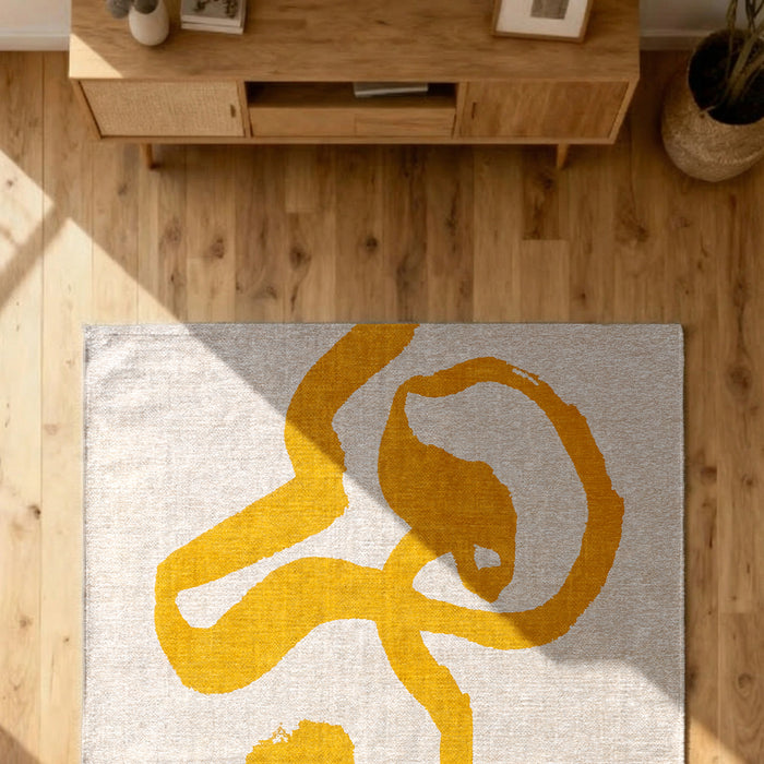 Louis de Poortere Ribbon Vloerkleed 140 x 200 cm - Pure Yellow