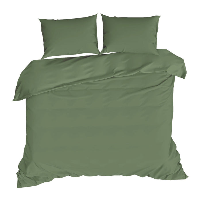 by fonQ Fresh Dekbedovertrek 200 x 220/240 cm - Moss Green