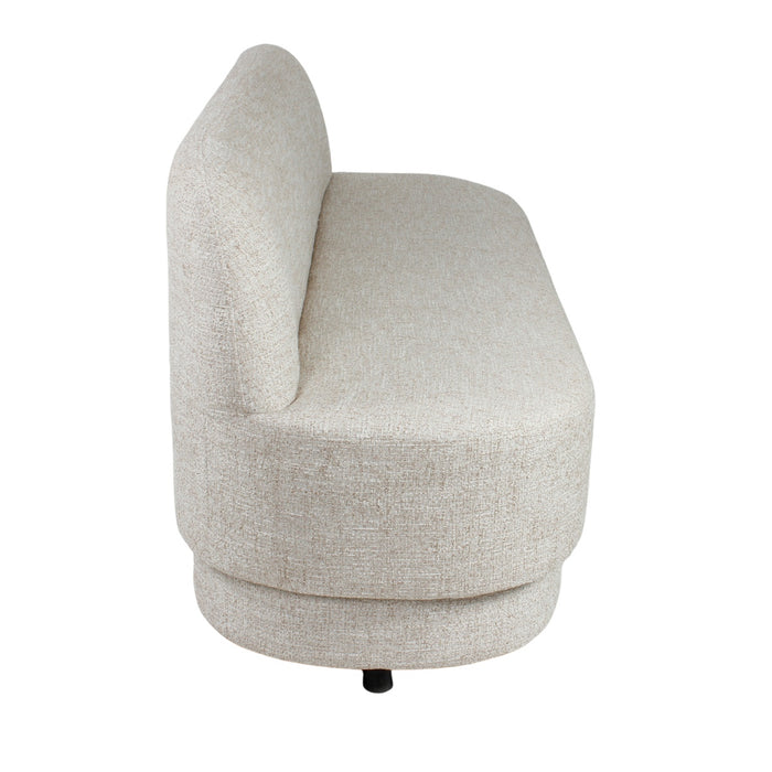 DÉJA Living - Eetkamerbank Beige Stof - 160x72x85cm - Moose