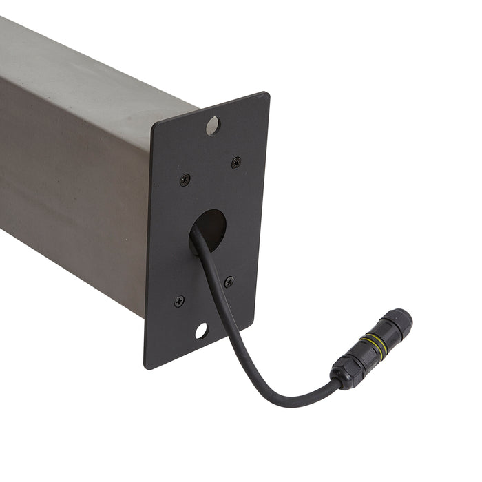 QAZQA Modern buiten paaltje grijs 65cm IP44 - Pompei