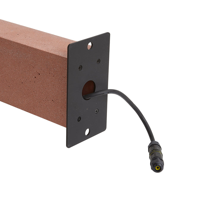 QAZQA Modern buiten paaltje terracotta 65cm IP44 - Pompei