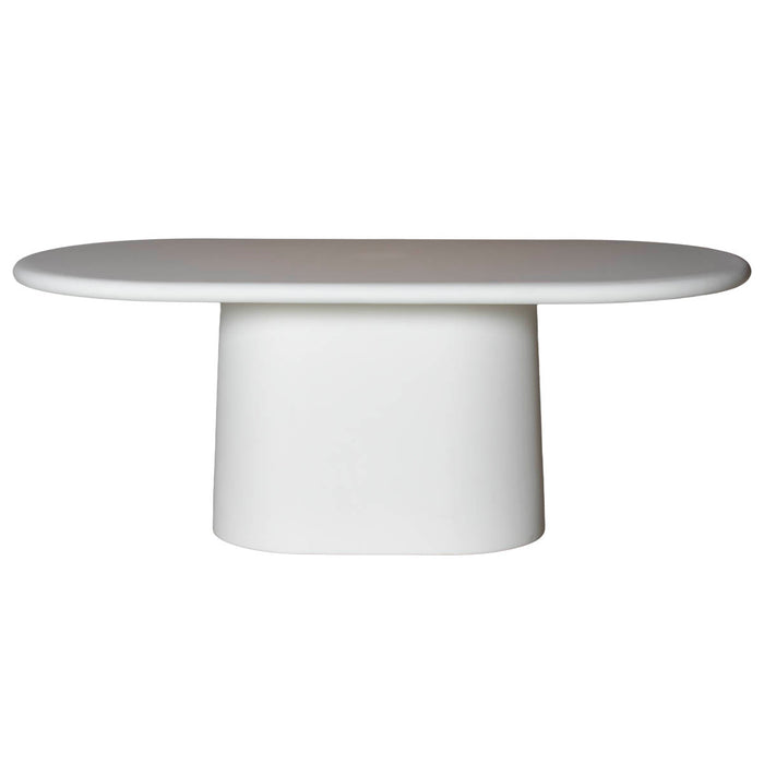 Giga Meubel - Eettafel Ovaal Off-White - 200x100x75cm - Romy