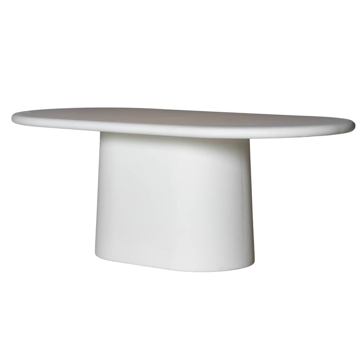 Giga Meubel - Eettafel Ovaal Off-White - 200x100x75cm - Romy