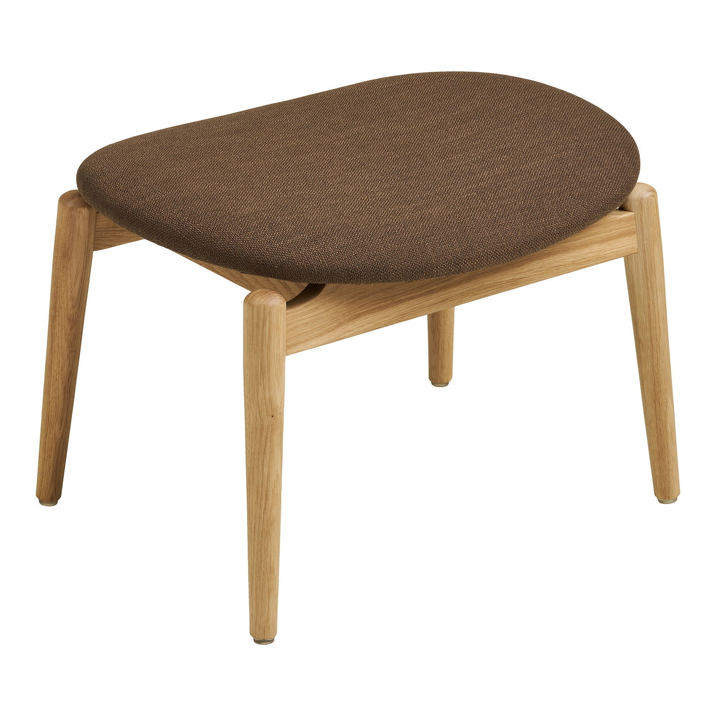 House Nordic - Voetenbank Bruin Stof - 54x38x43cm - Olvera