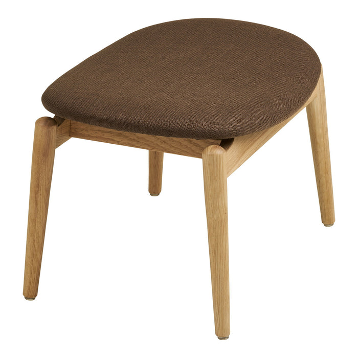 House Nordic - Voetenbank Bruin Stof - 54x38x43cm - Olvera