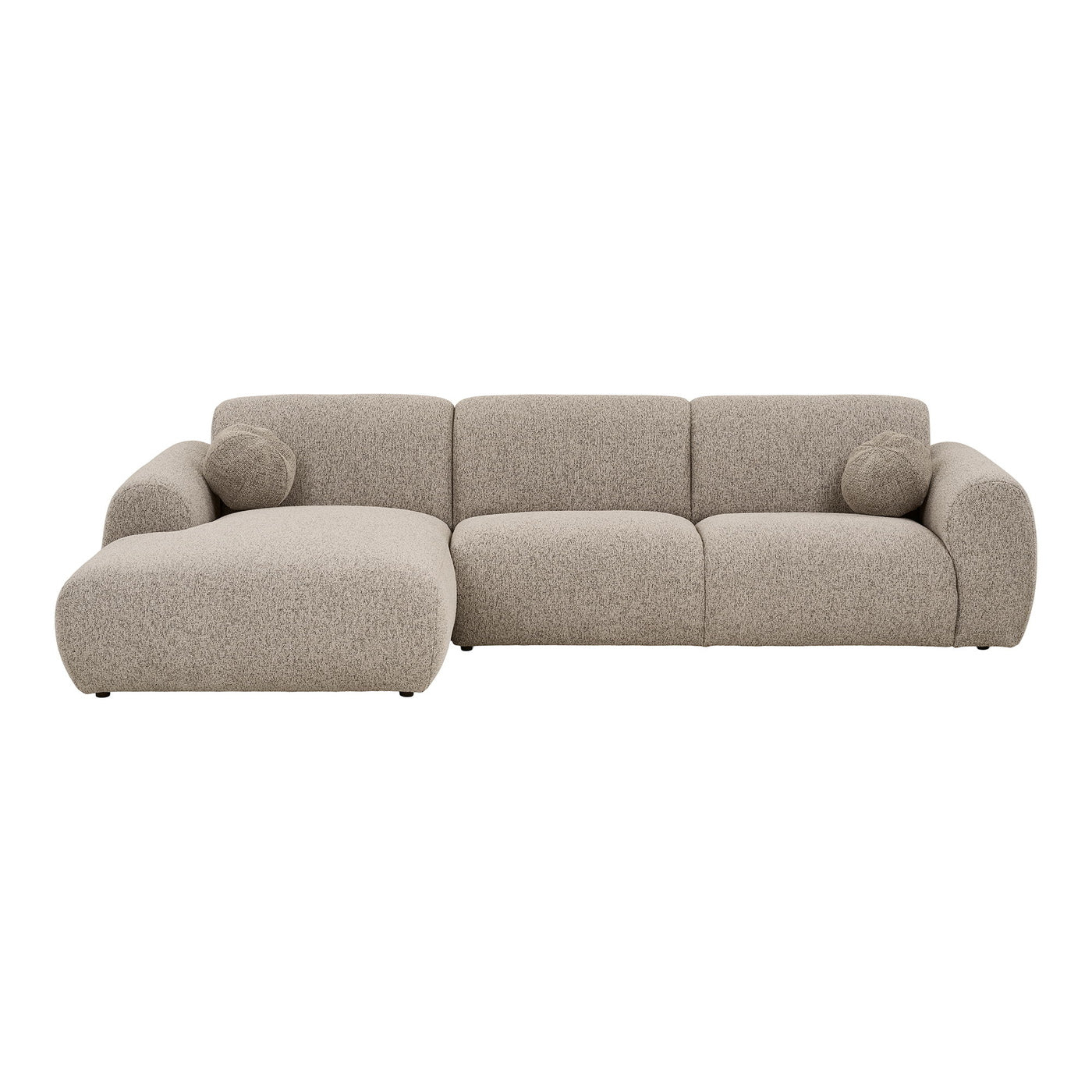 House Nordic - Loungebank Grijs Links - 180x120x78cm - Clyde