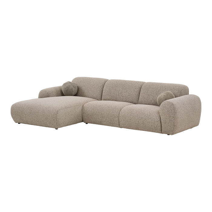 House Nordic - Loungebank Grijs Links - 180x120x78cm - Clyde