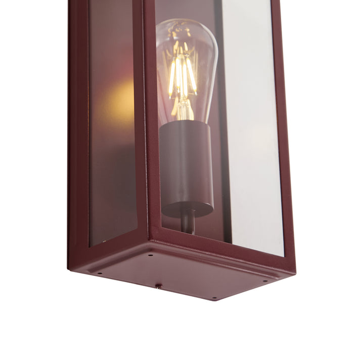 QAZQA Klassieke buiten wandlantaarn rood IP44 - Rotterdam