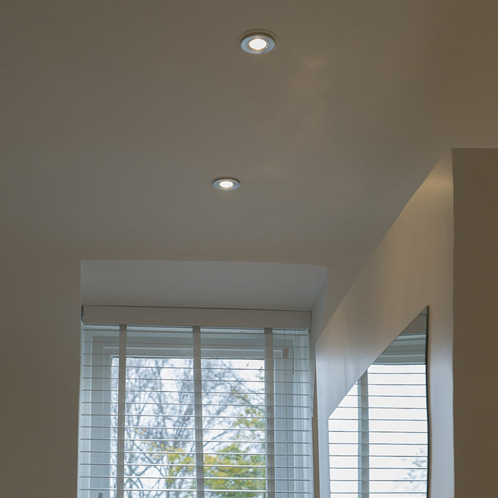 QAZQA Set van 6 moderne inbouwspots staal rond IP44 - Xena