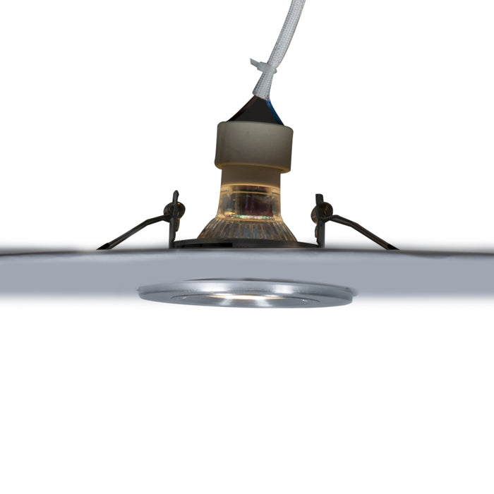 QAZQA Set van 6 moderne inbouwspots staal rond IP44 - Xena