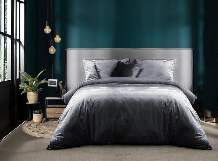 Eleganzzz Silk Dekbedovertrek Glans Satijn anthracite