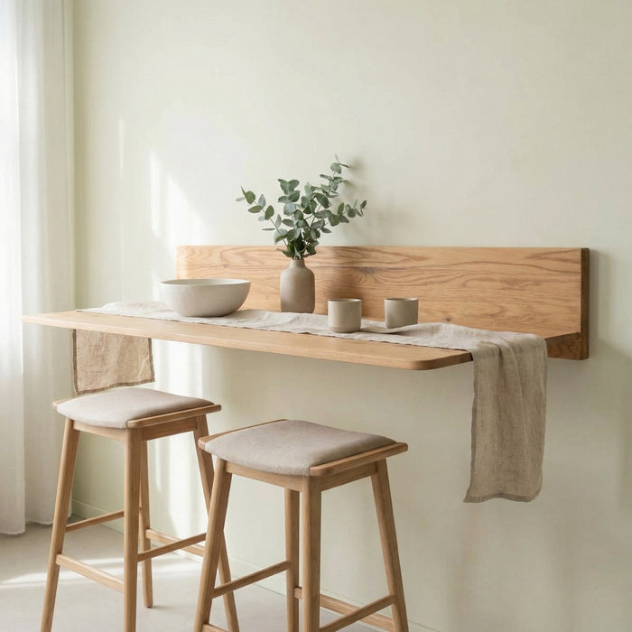 DÉJA Living - Zwevende Bartafel - Naturel Eiken - 160cm - Bailo
