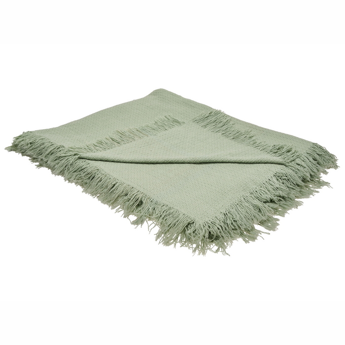 Beliani - YERBENT - Bedsprei - Groen - 200 x 220 cm - Katoen