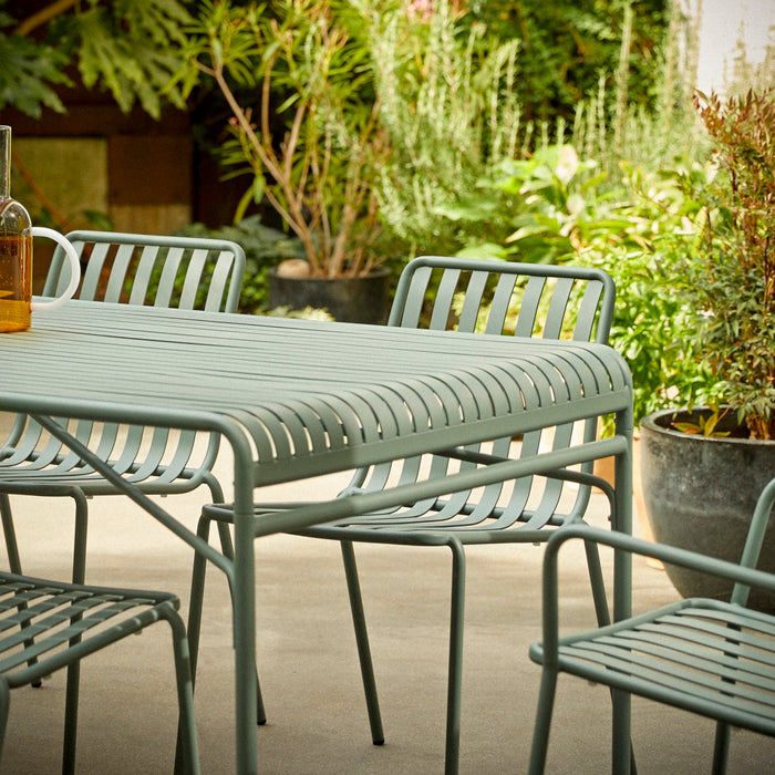 Tikamoon - Gaby - Tuinset in groen metaal voor 6 personen