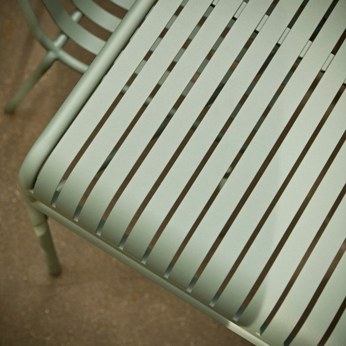 Tikamoon - Gaby - Tuinset in groen metaal voor 6 personen