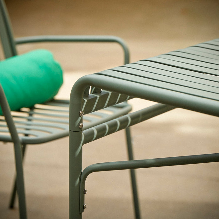 Tikamoon - Gaby - Tuinset in groen metaal voor 6 personen