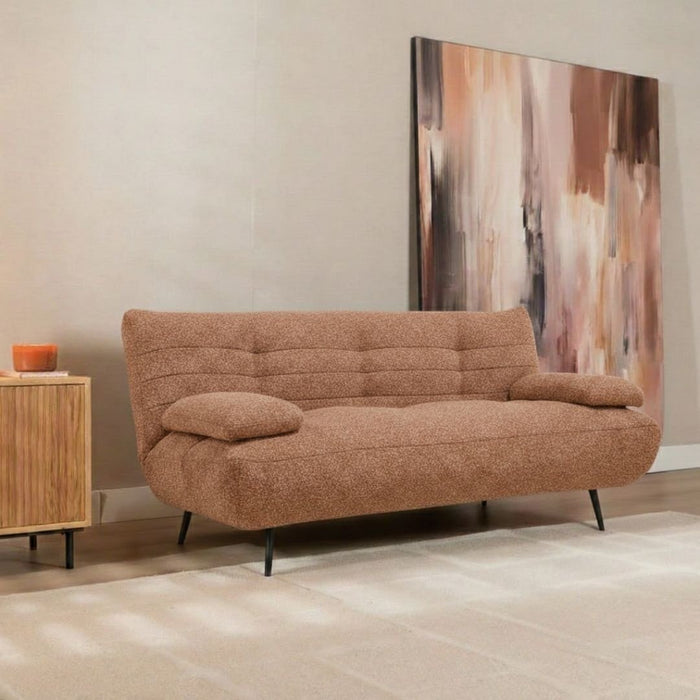 Bronx71 Slaapbank 1 persoons Mira terracotta bouclé mélange